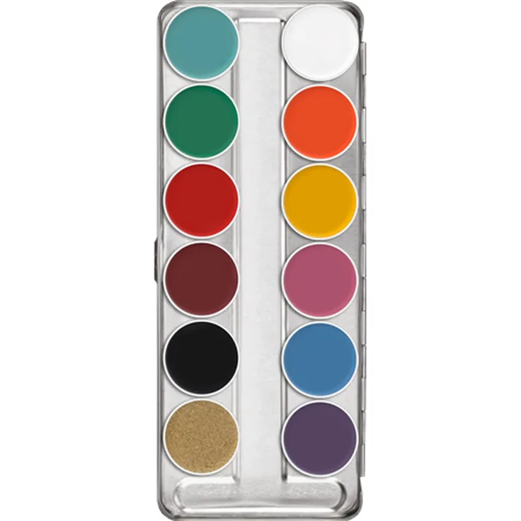 Kryolan - Supracolor Schminkpalette 12 Farben - FP