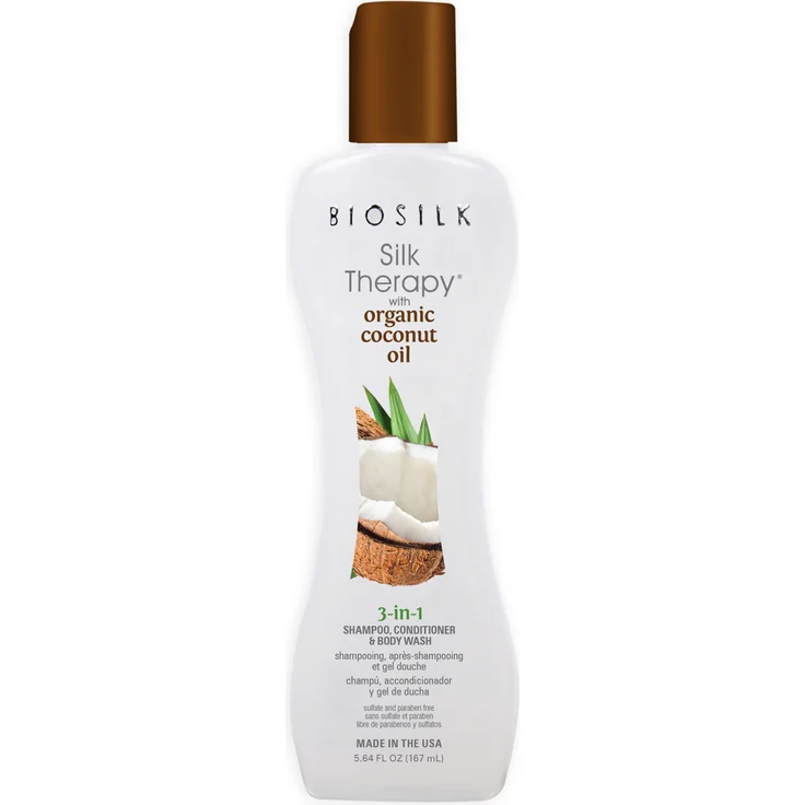 BioSilk Serum Silk Therapy Organic Coconut Oil Leave-in Treatment 167 ml – Bild 1