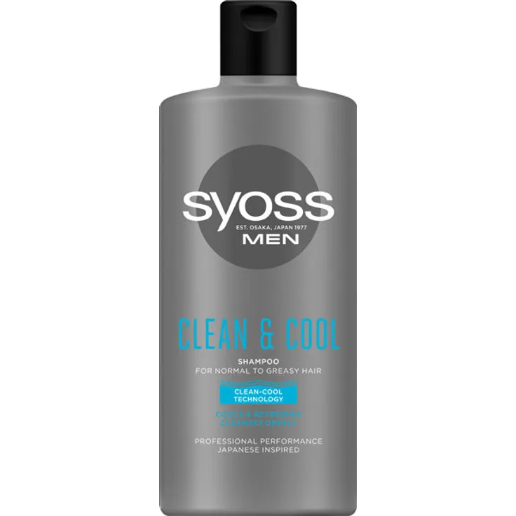 Syoss Men Clean And Cool Shampoo Für Normales Und Ölliges Haar 440 ml