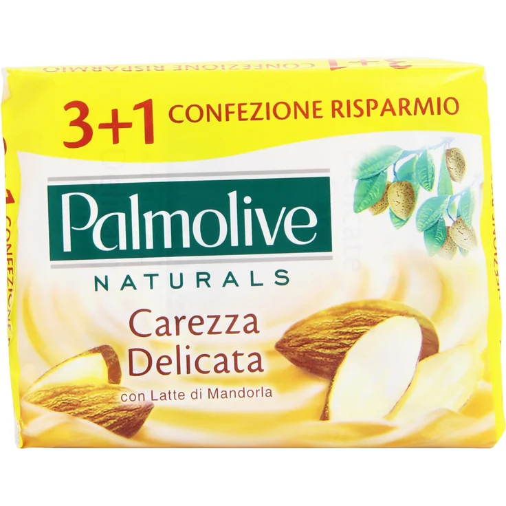 Palmolive Seife-Toilette Zärtliche Geste mit Mandelmilch 360 g 4 Stück für Alle Hauttypen geeignet