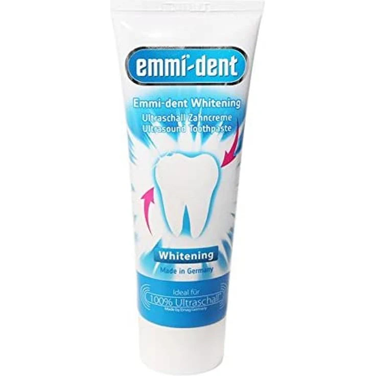 Emmi-dent Whitening Zahnpasta 75 ml, mit Whitening-Effekt für eine sanfte Zahnaufhellung – Bild 1