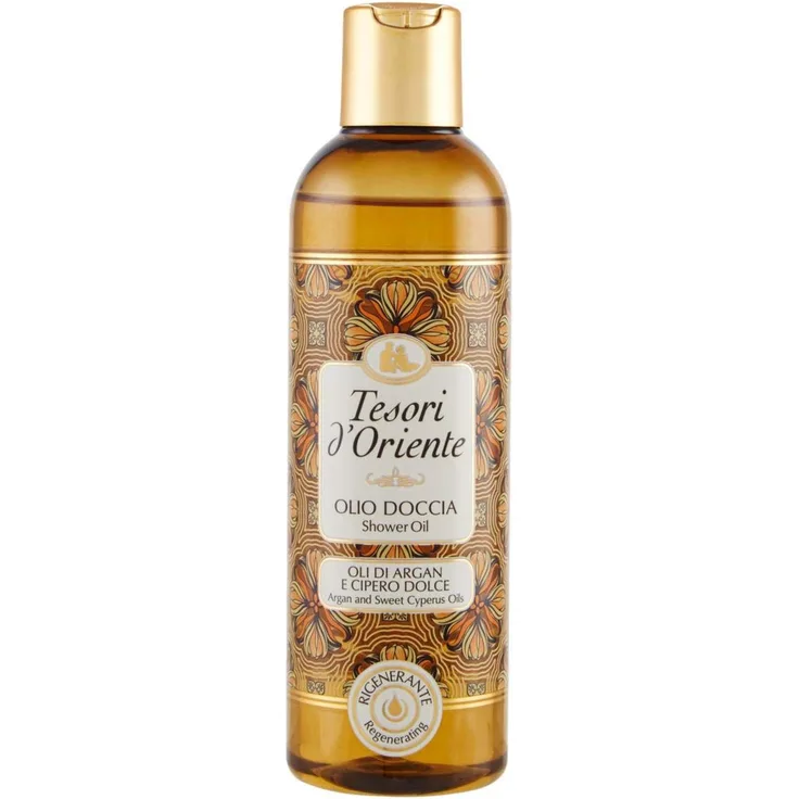 Tesori d'Oriente Argan & Cyperus Duschöl 250 ml für Alle Hauttypen geeignet