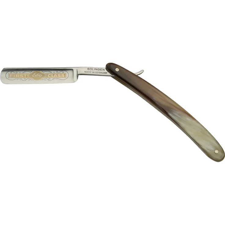 ERBE Solingen Rasiermesser 5/8 Zoll Griffschalen aus echtem Rinderhorn