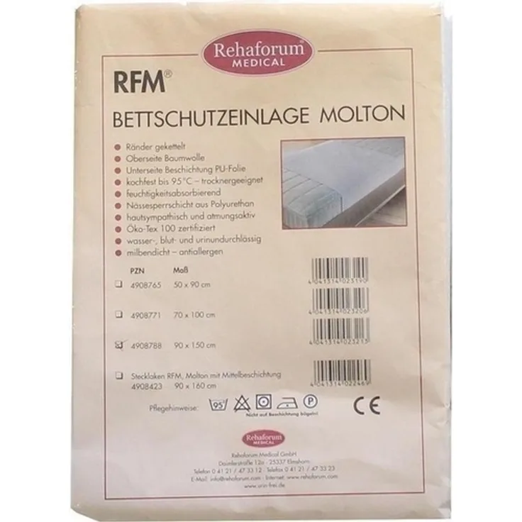 Rehaforum Medical Betteinlage Molton-PVC 90x150 cm 1 St.