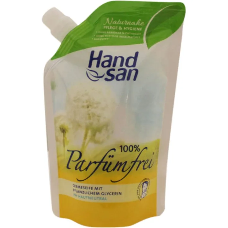 Handsan Creme Seife sensitiv Nachfüllbeutel 300 ml für Empfindliche Haut geeignet