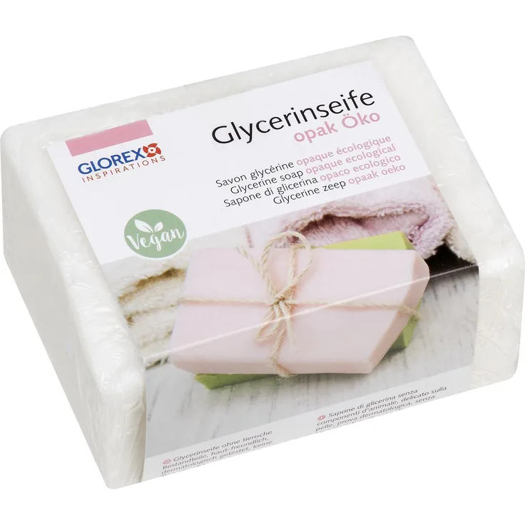 Glorex GmbH Glycerin-Seife Öko 500 g opak für Alle Hauttypen geeignet