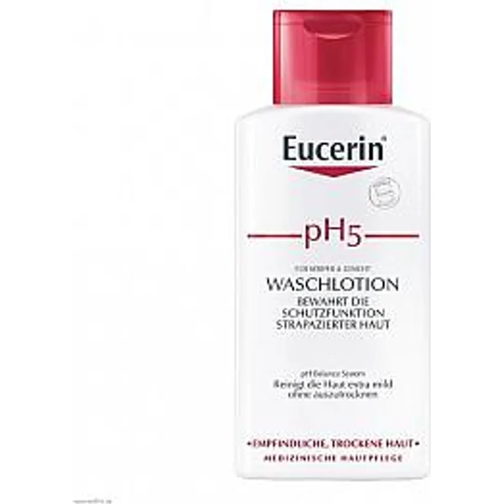 Eucerin Reinigung pH5 Waschlotion Empfindliche Haut Reinigungslotion 200 ml mit reinigender Wirkung – Bild 1
