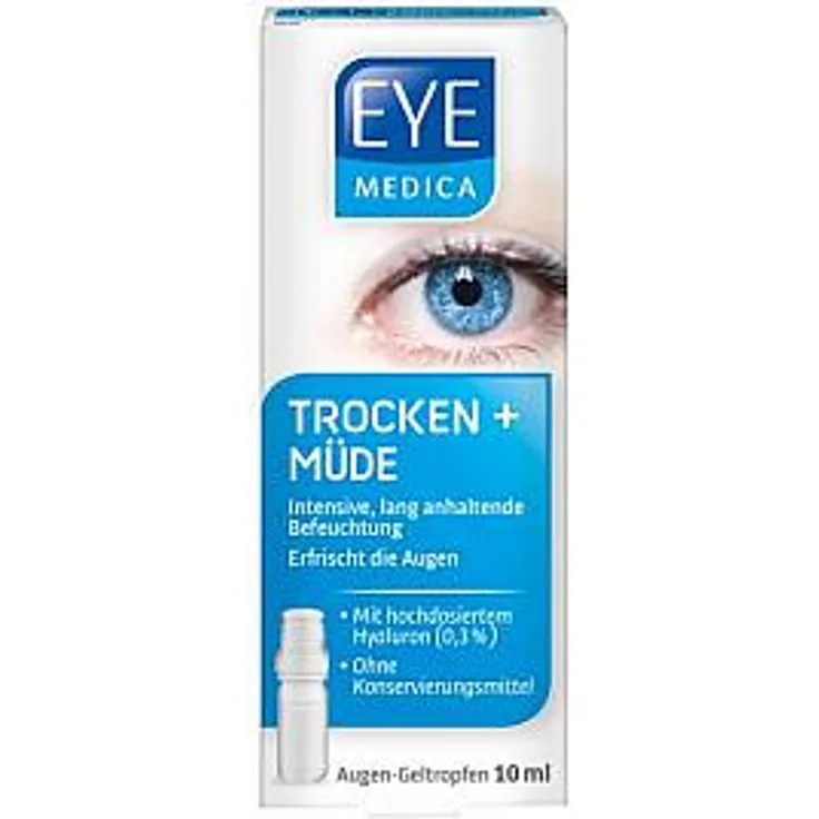 EyeMedica Augen-Geltropfen Trocken+Müde Augenpflegemaske 10 ml