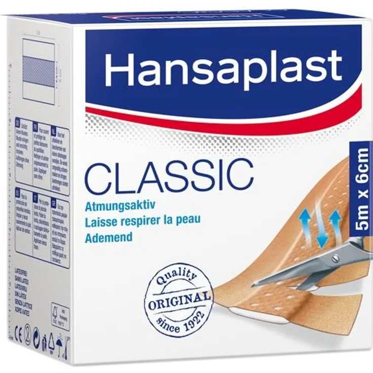 Beiersdorf Hansaplast Classic Pflaster 6 cmx5 m 1 St.