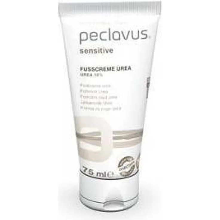Peclavus Sensitive Fußcreme Urea 10 % Fußpflege sofortige Hilfe bei trockener Haut 75 ml