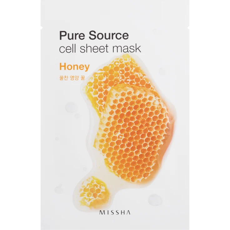 Missha Pure Source Cell Sheet Mask Honig Honey Gesichtsmaske 10 Stück