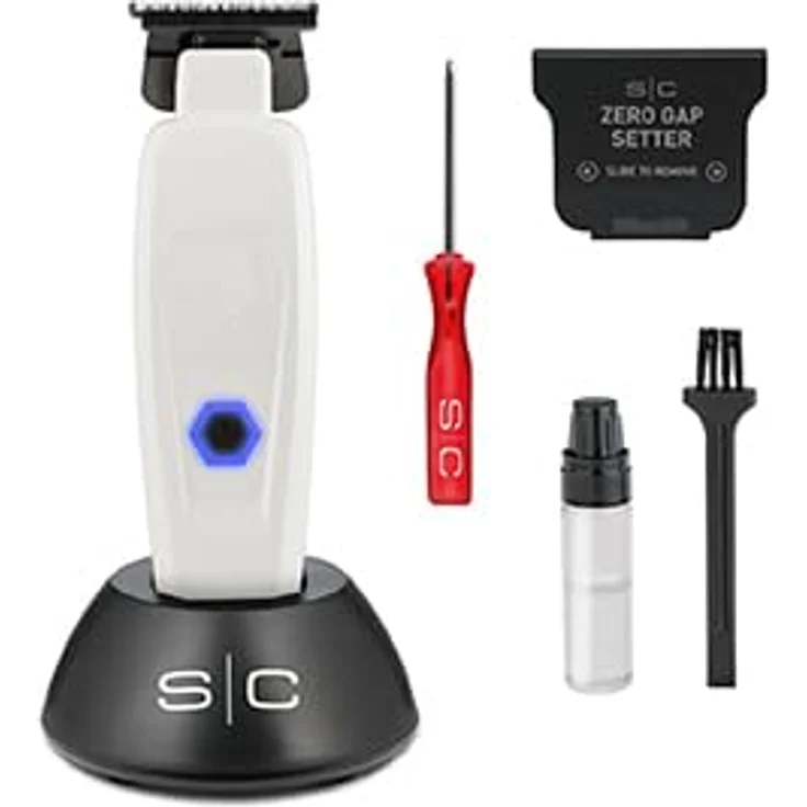 Stylecraft Gamma Più Saber Profi Haartrimmer, bürstenloser Motor, 180 Minuten Akkulaufzeit, einstellbare 0-Gap Klinge, Metallgehäuse – Bild 1