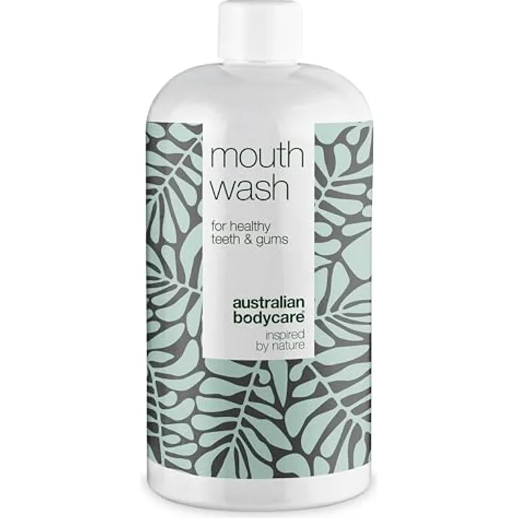 Mundspülung mit antibakteriellem Teebaumöl - 500ml | Pflegt und lindert gereiztes und blutendes Zahnfleisch | für eine gesunde Mundhygiene ohne schlechten Atem | 100% vegan und dermatologisch getestet