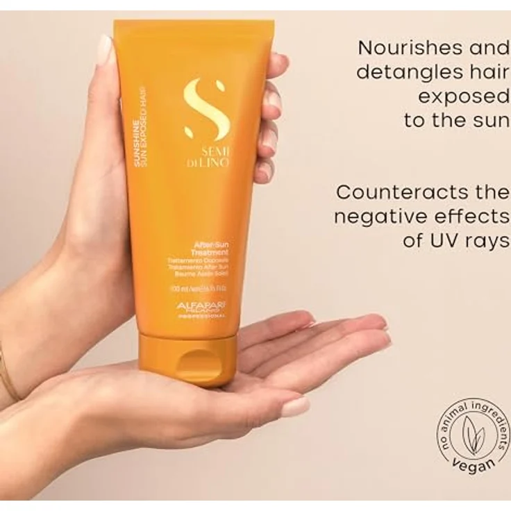 ALFAPARF MILANO Semi di Lino Sunshine After-Sun Treatment 200 ml, Professionelle After-Sun-Pflege – Bild 3