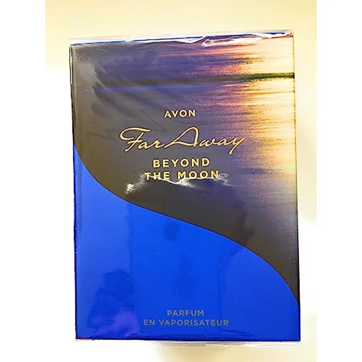 Avon Beyond the Moon Geschenkset, Far Away Beyond The Moon Parfum 50 ml, Duft mit Wild Cherry und Belle de Nuit Fleur für Damen