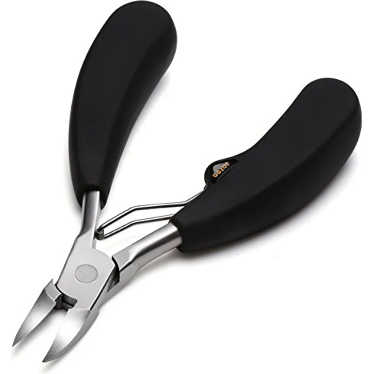 BEZOX Präzision Fußnagel Knipser Metall Nagelzange Für Dicke Und Tiefe Eingewachsene Fußnägel und Fingernägel - Weicher Griff
