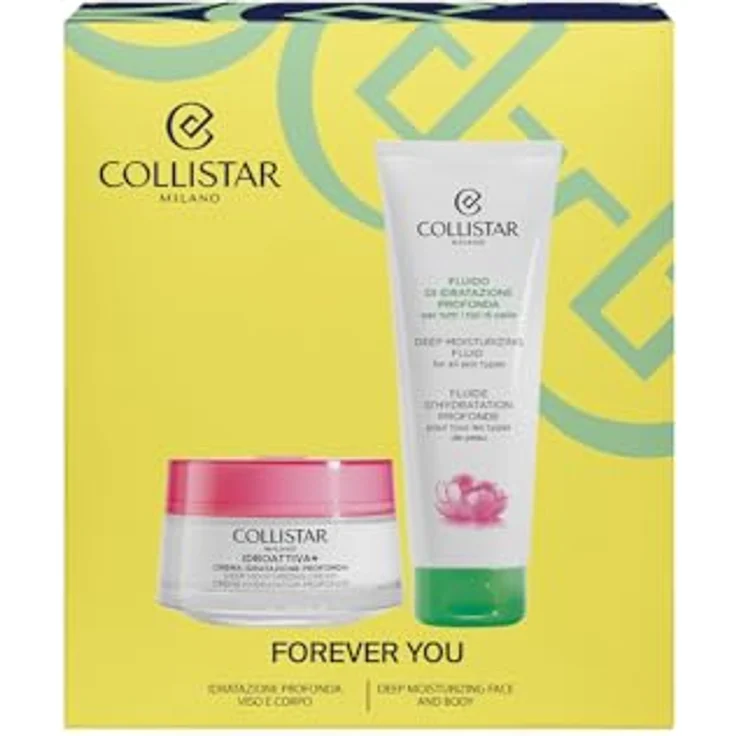 Collistar Face Set Geschenkset, Bodylotion für Damen mit feuchtigkeitsspendender Creme und Fluid, 50 ml & 100 ml – Bild 2