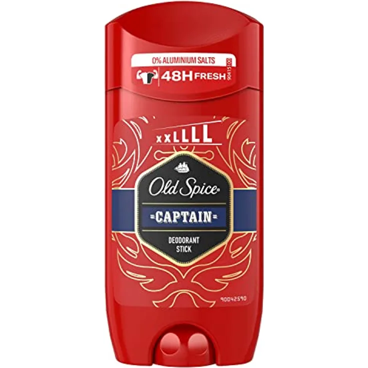 Old Spice Captain Deo Stick für Herren 85 ml, 48 h Frische, 0 % Aluminiumsalze, keine weißen Rückstände und gelben Flecken