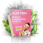 Capillum AMOVE Aloe Vera 300g Premium Enthaarungscreme Intimbereich Frau - sanftes Enthaarungspulver Frauen schmerzfreie Dusch-Intim Enthaarungscreme Frauen ohne Zusatzstoffe mit neutralem Geruch