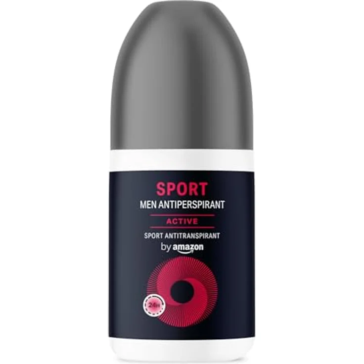 by Amazon Unsichtbarer Sport-Antitranspirant-Roll-On für Herren, 24 Stunden Geruchsschutz, 75 ml, vegane Rezeptur, dermatologisch getestet – Bild 1