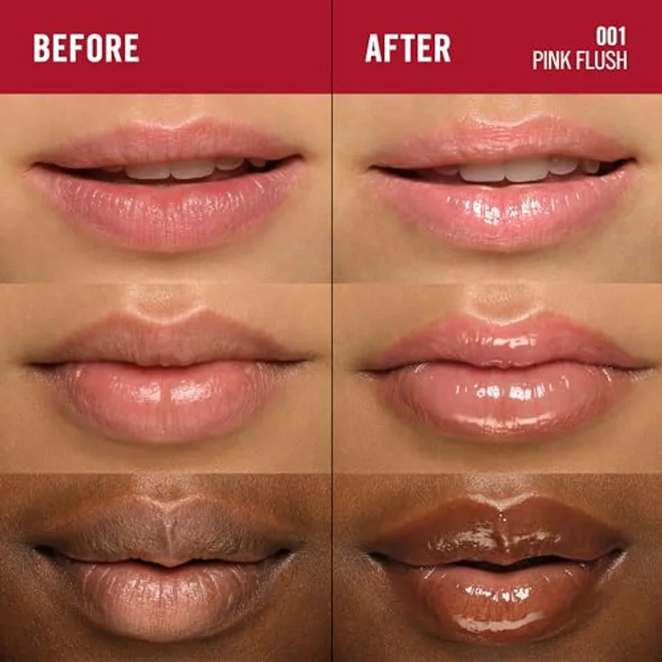 Rimmel Oh My Gloss! Lip Oil Lippenöl, feuchtigkeitsspendend, Farbton 001 Pink Flush, 4,5 ml – Bild 2