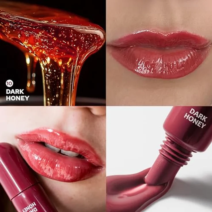 Dermacol Lip Treat Hydratisierendes Lipgloss, Farbton 10 Dark Honey, spendet Feuchtigkeit und glättet feine Linien, 10 ml – Bild 3