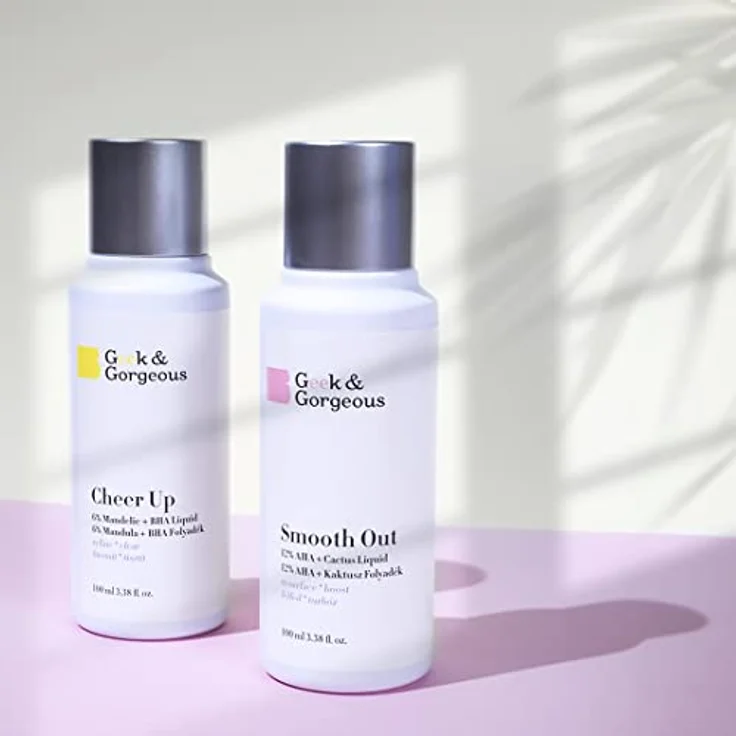 Geek & Gorgeous - Cheer up - Chemisches Peeling für das Gesicht mit Mandelsäure und BHA-Säure,wirkt gegen Akne, Mitessern und vergrößerten Poren,für Mischhaut und Ölige Haut, 100 ml – Bild 5
