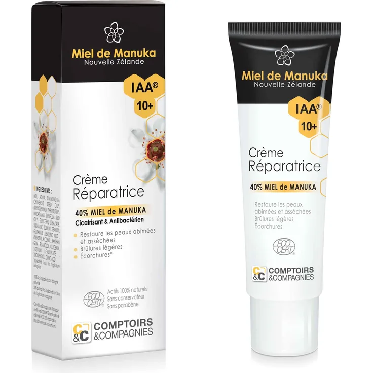 Allcura Manuka Repair Creme, 40 ml, regenerierende Gesichtscreme mit Manuka-Honig