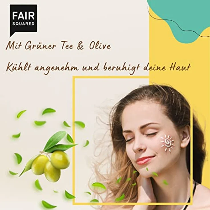 Fair Squared After Sun Lotion 240ml – Beruhigender Greentea – Premium Sonnenpflege Vegan & Fairtrade – Made in Germany – Bild 5
