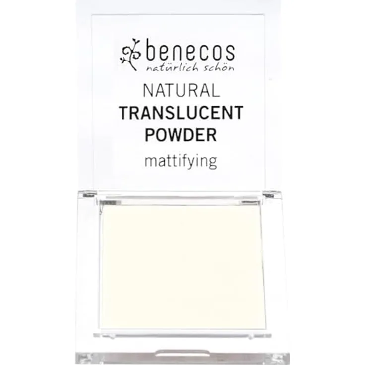 benecos Translucent Powder mission invisible, 78 g, bio-zertifiziertes Puder