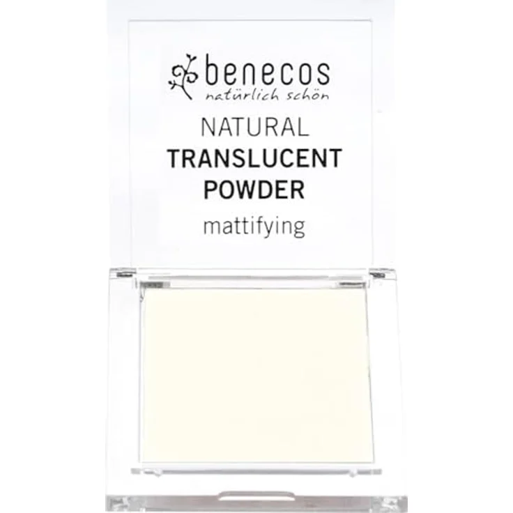 benecos Translucent Powder mission invisible, 78 g, bio-zertifiziertes Puder
