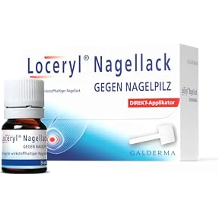 Loceryl Nagellack gegen Nagelpilz, 3 ml, wasserfester Finger- und Fußnagellack mit Langzeiteffekt