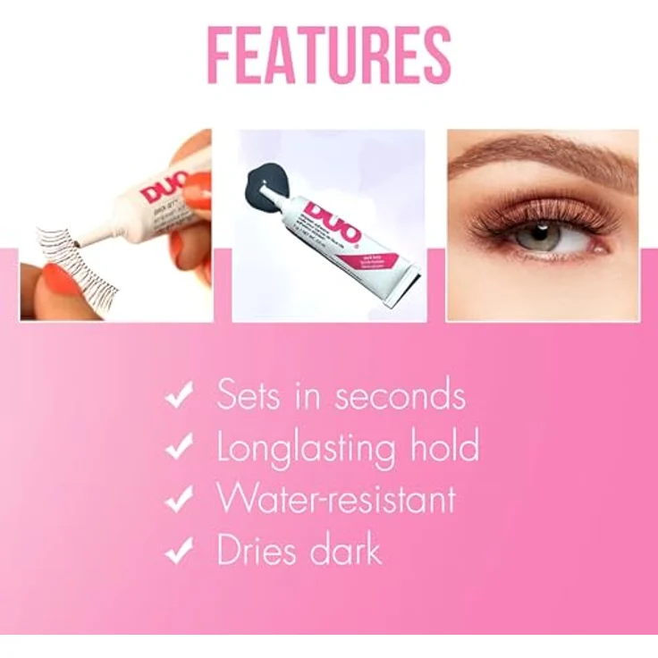 Ardell Duo Quick-Set Striplash Adhesive Clear/Dark Wimpernkleber 14 g Dark – Bild 5