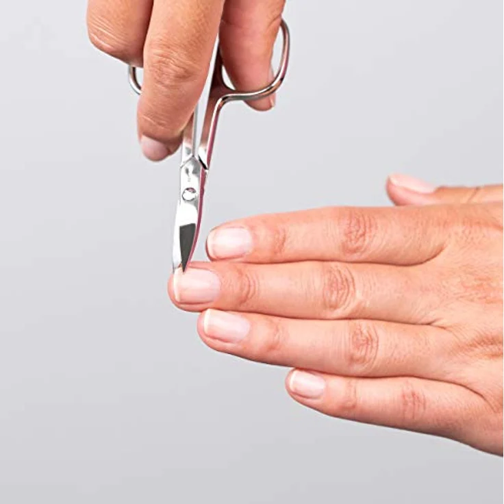 remos professional body care REMOS Nagelschere, 9.5 cm aus gehärtetem Stahl, ergonomische gebogene Klinge, für präzisen Schnitt von Fingernägeln und Fußnägeln – Bild 5