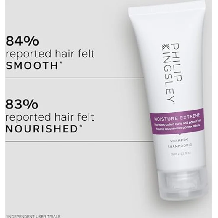 Philip Kingsley Moisture Extreme Enriching Shampoo, 75 ml für sehr trockenes und widerspenstiges Haar mit Kakaobutter- und Zuckerrohr-Extrakt – Bild 2