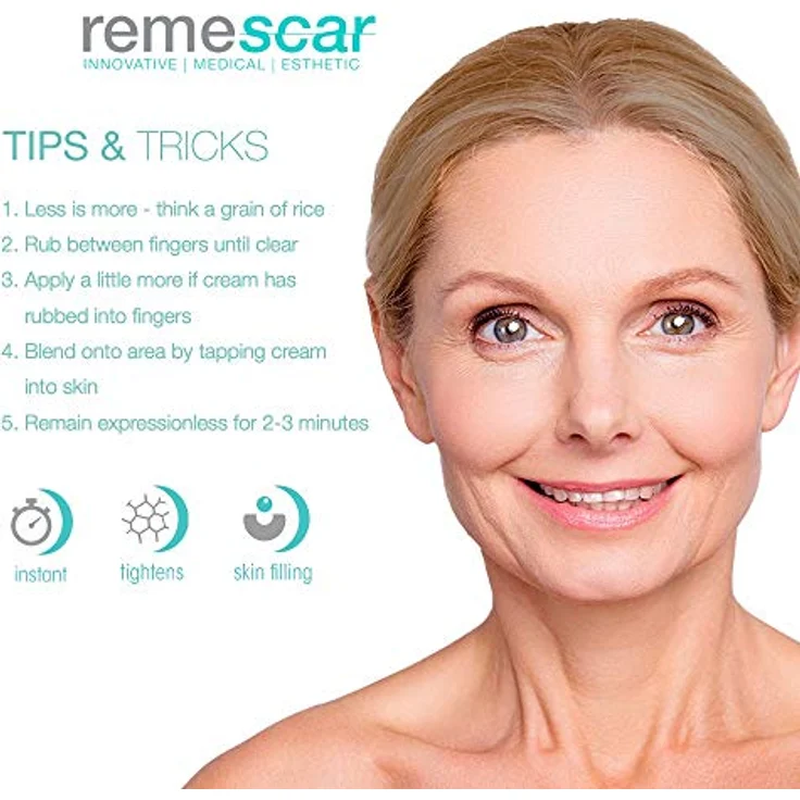 Remescar Augencreme für Krähenfüße 8g - Klinisch nachgewiesene Augencreme zur Reduzierung von Krähenfüßen - Anti-Aging-Augencreme für Männer & Frauen - Filler gegen feine Linien & Fältchen – Bild 4