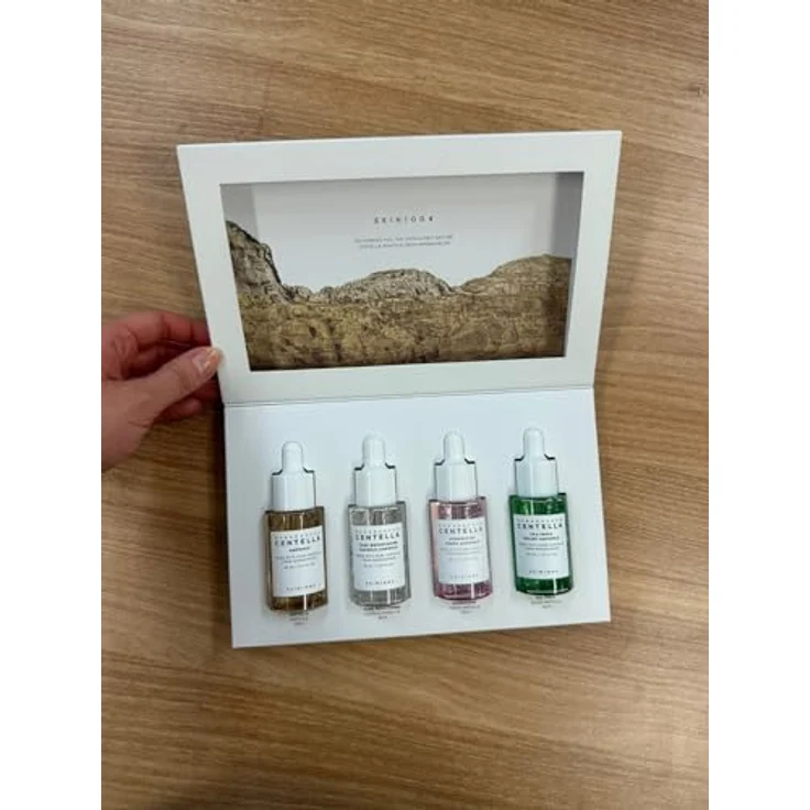 SKIN1004 Madagascar Centella Ampoule Kit, Gesichtsserum Set mit 4 verschiedenen Ampullen zur Hautberuhigung und -hydratisierung, 30 ml je Ampulle – Bild 2