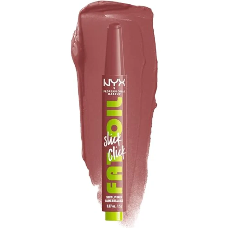 NYX Professional Makeup Fat Oil Slick Click, Tönender Lippenbalsam, vegan, 2 g – Bild 1