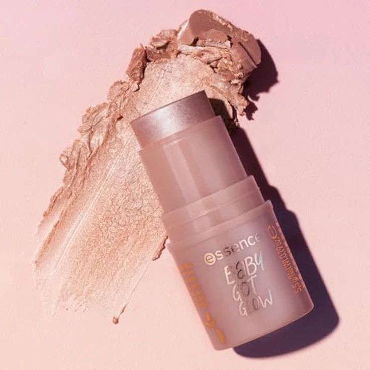 essence BABY GOT GLOW Aufhellender Stift für strahlenden Glanz, Farbton 20 Rosy Glaze, 5.5 g, vegan mit reichhaltiger Pigmentierung – Bild 7