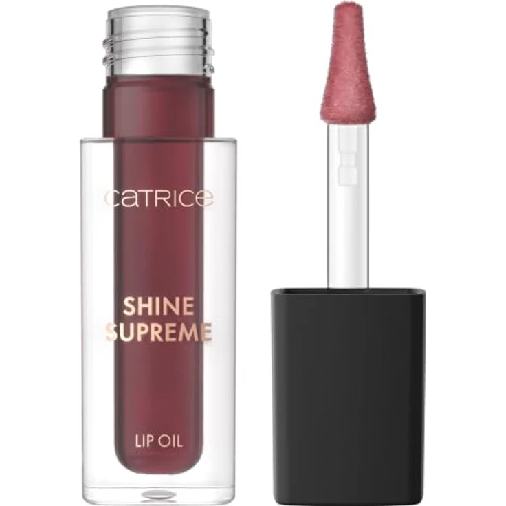 Catrice Shine Supreme Lippenöl, 4 ml mit nahrhaftem Effekt in Farbton 040 Cherry Lush, spendet Feuchtigkeit und verleiht langen Glanz – Bild 2