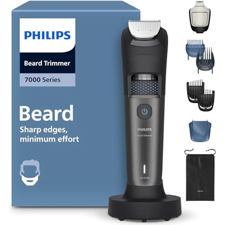 PHILIPS BT7660/15 Serie 7000 Bartschneider mit 40 Längeneinstellungen, selbstschärfenden Klingen und bis zu 120 Minuten Akkulaufzeit – Bild 2