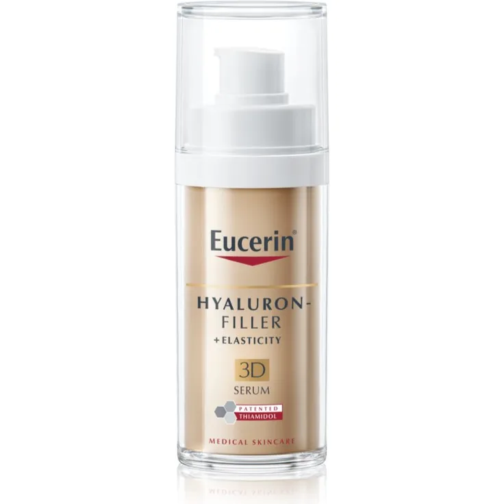 Eucerin Hyaluron-Filler + Elasticity 3D, Gesichtsserum für tiefe Falten, 30 ml, spendet Feuchtigkeit und erneuert die Elastizität