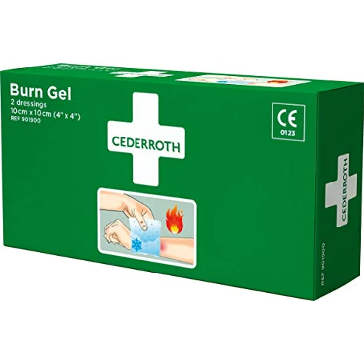 CEDERROTH Verbrennungs-Gel-Kompresse 10 x 10 cm Inhalt: 2 Stück