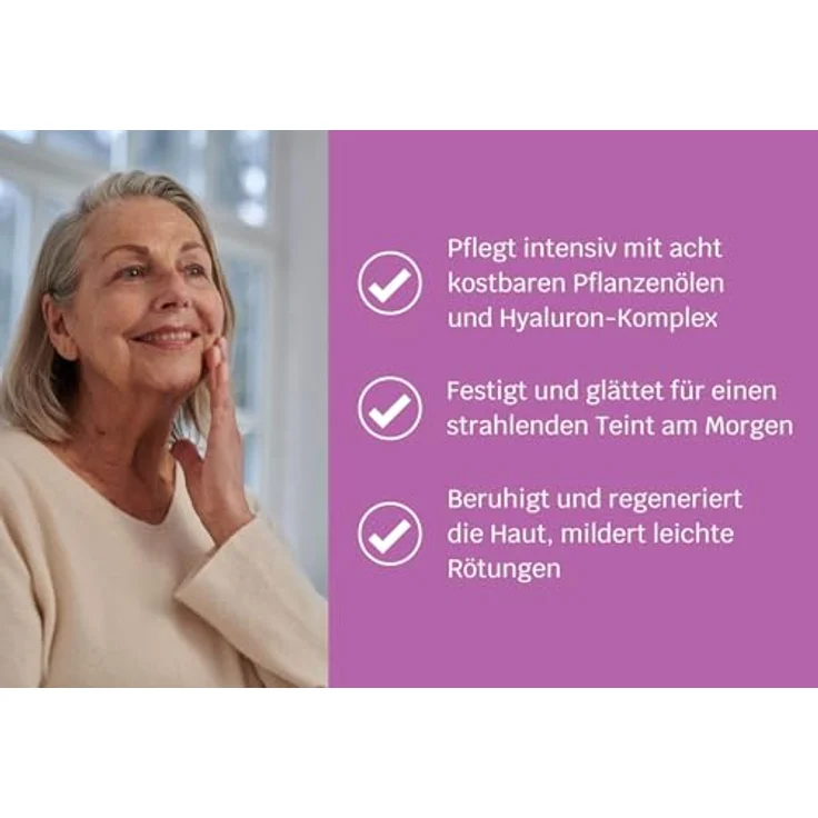 SIRIDERMA Ultimativ Nachtcreme | leicht duftend | 50 ml | Basische Anti-Age Nachtpflege | Hyaluron und 8 Pflanzenöle | Vegan – Bild 2