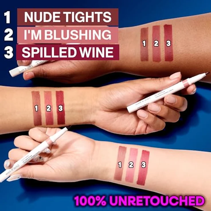 wet n wild Perfect Pout Lip Liner Stain, 0,5 g, langanhaltend und wischfest in NUDE TIGHTS – Bild 3