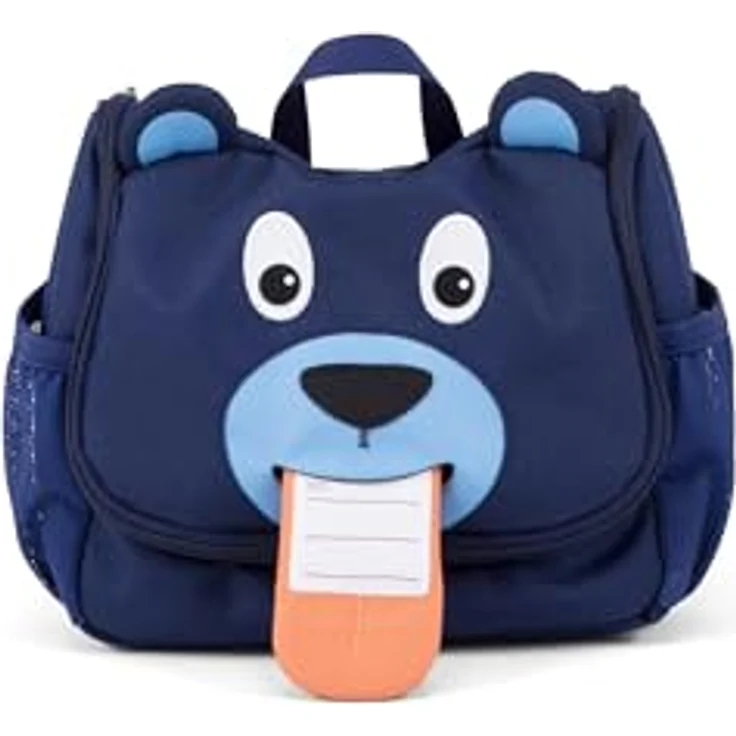 Affenzahn Kulturtasche Bär für 1-3 Jährige Kinder im Kindergarten - Blau – Bild 5