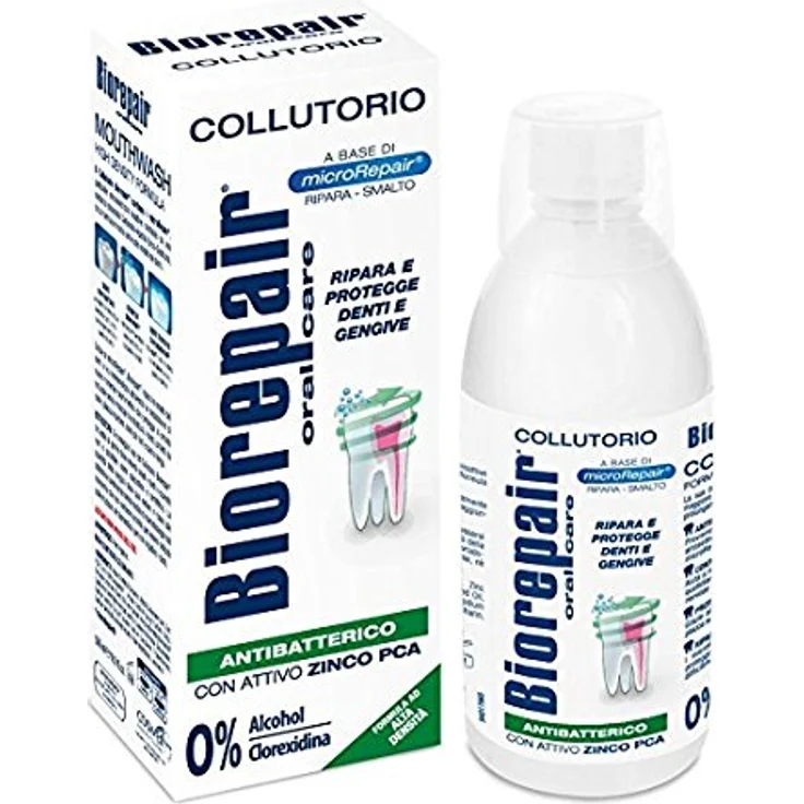 Biorepair Mouthwash 3 in 1, Mundwasser gegen Plaque, 500 ml - erfrischender Atem, Schutz vor Zahnbelag, unisex – Bild 2