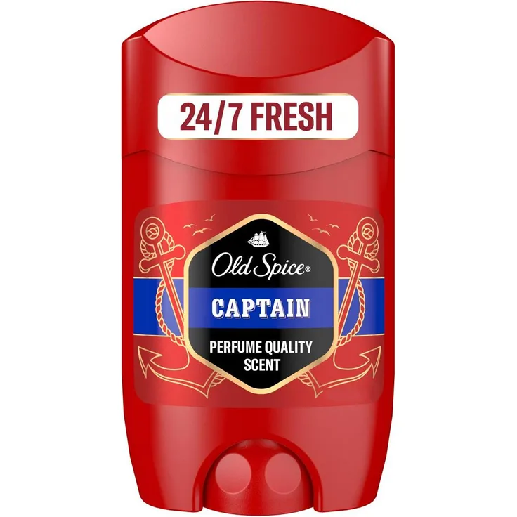 Old Spice Captain, Deodorant-Stick für Männer, 50 ml, langanhaltender Schutz gegen Körpergeruch, ohne Aluminiumsalze