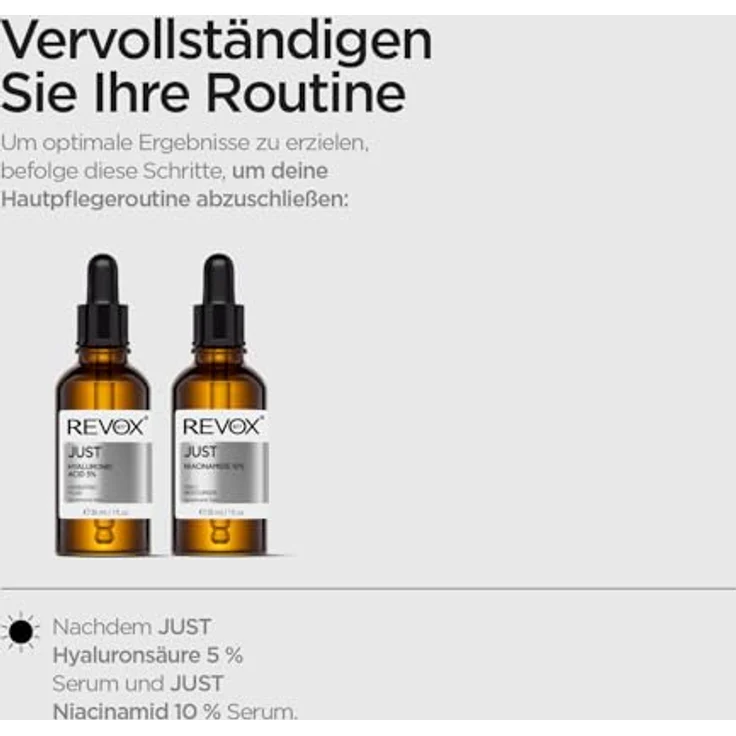 Revox B77 JUST, täglicher Sonnenschutz für fettige Haut, 30 ml, UVA/UVB Schutz, nicht parfümiert, vegan, alkoholfrei – Bild 6