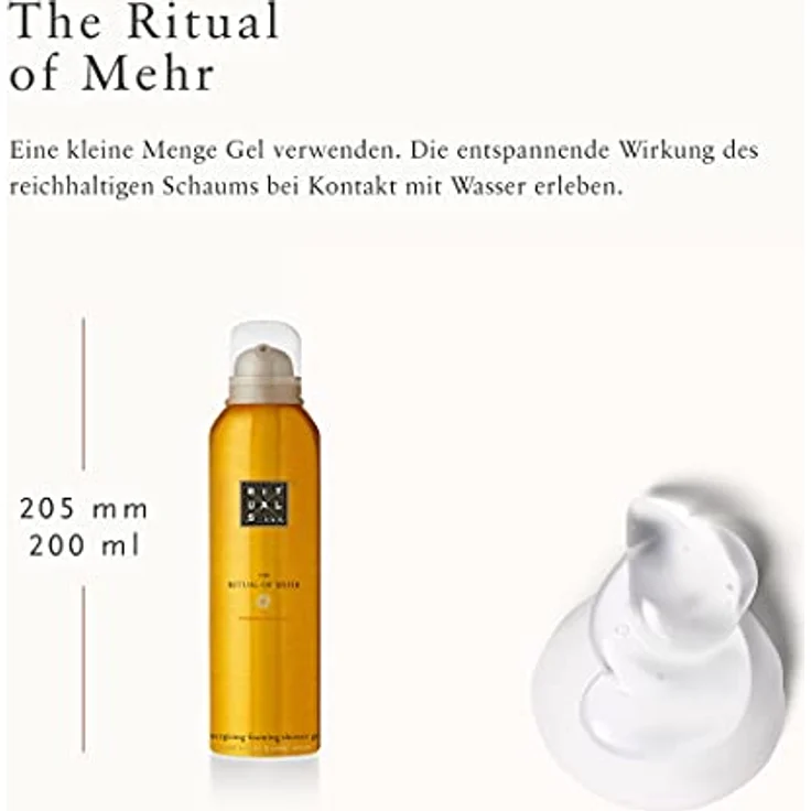Rituals The Ritual Of Mehr Duschschaum mit Orangen- und Zedernholzduft 200 ml – Bild 3